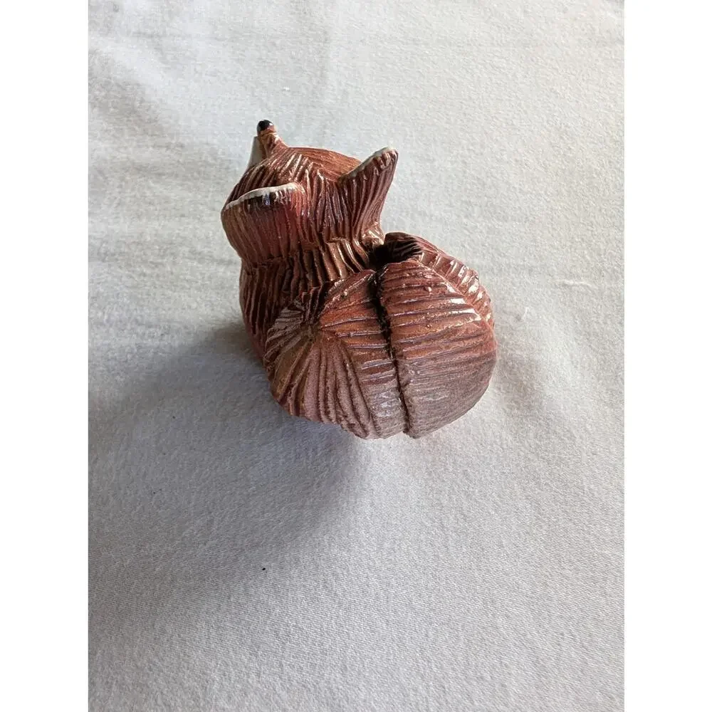 Vintage Artesania Rinconada Red Fox Figurine Signed